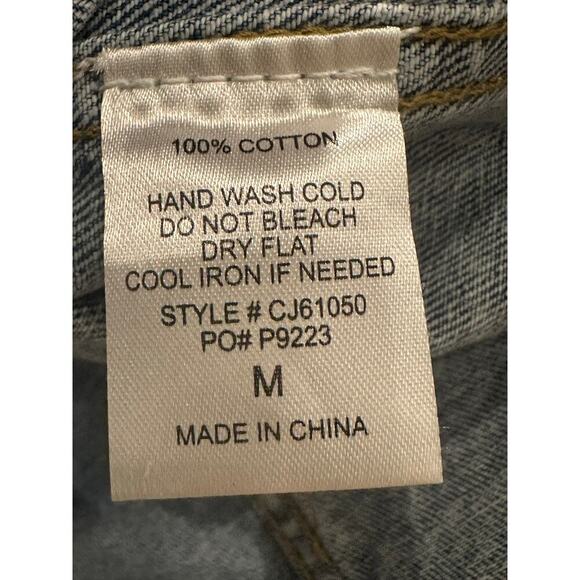 Mainstrip – Smiley Denim Jacket – Vintage Wash – Size M (Shorts listed sep.) - Picture 3 of 8